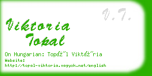 viktoria topal business card